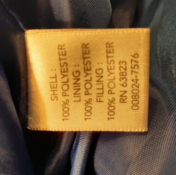 Christopher & Banks Royal Blue Patterned Zip Vest Size Large - Picture 7 of 9